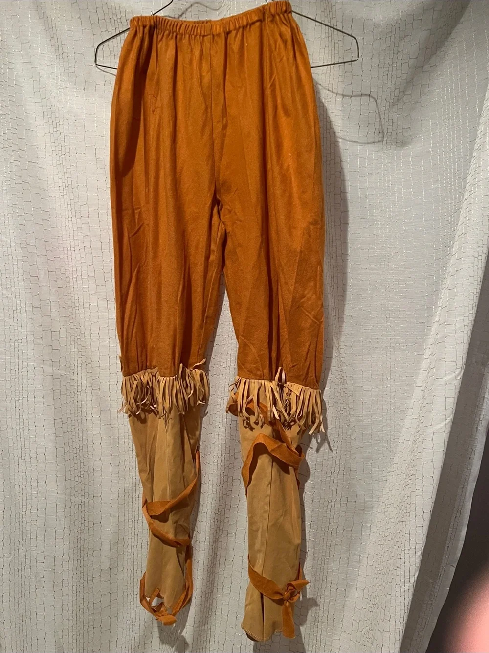 Kids Native American Indian  Fringe Costume with Tan Accents size 14-16